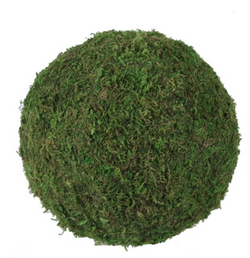 4.75" Diameter Green Moss balls-6 balls per order