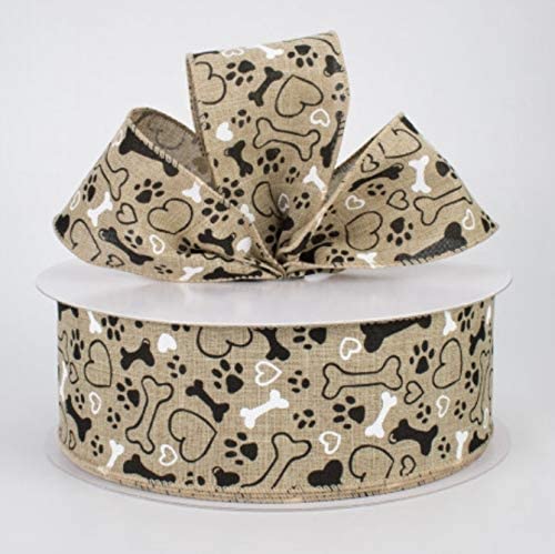 Cow Print Wired Ribbon Roll (1.5, 10 Yards)