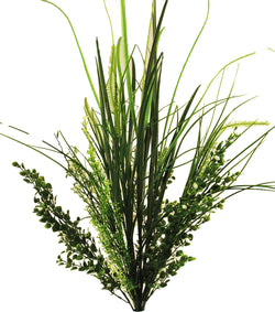 37" Mixed Grass and Greenery Bush