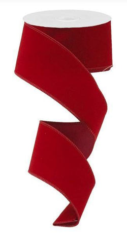 2.5"X10yd Indoor Velvet Wired Edge Ribbon